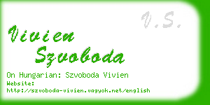 vivien szvoboda business card